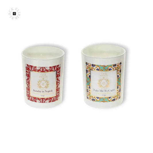CASA AMALFI LIMITED EDITION CANDLE DUO - BLACK ELIXIR - Maison de Parfum
