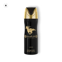 Lattafa Qaed Al Fursan Deo Spray - BLACK ELIXIR - Maison de Parfum