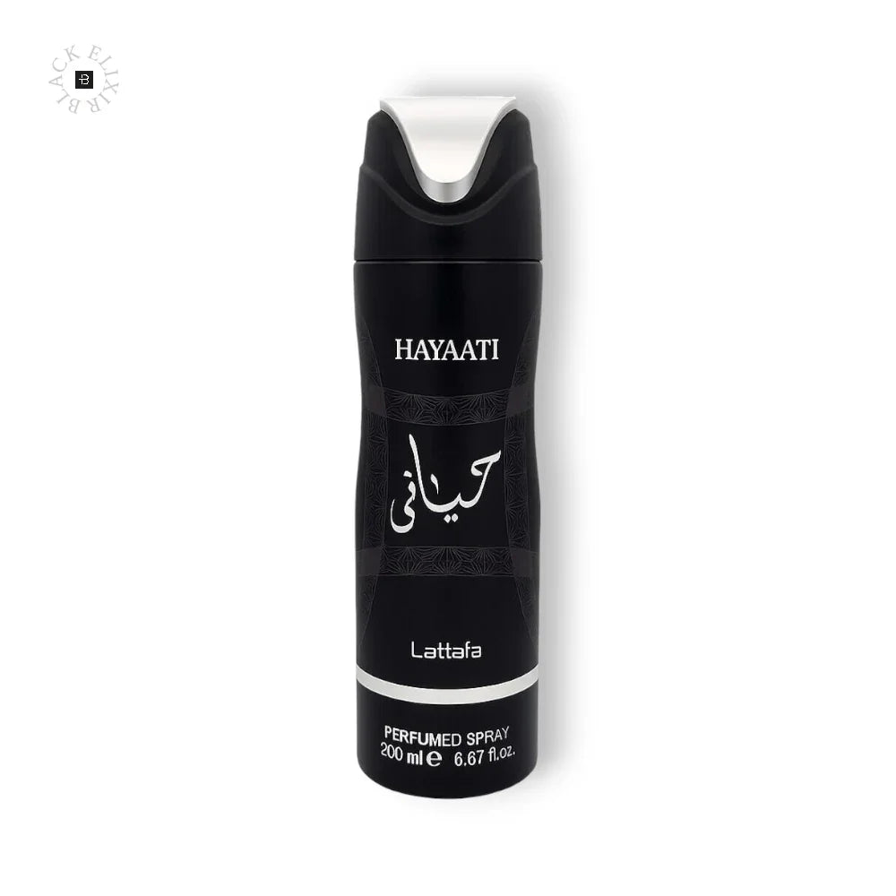 Lattafa Hayaati Deo Spray - BLACK ELIXIR - Maison de Parfum