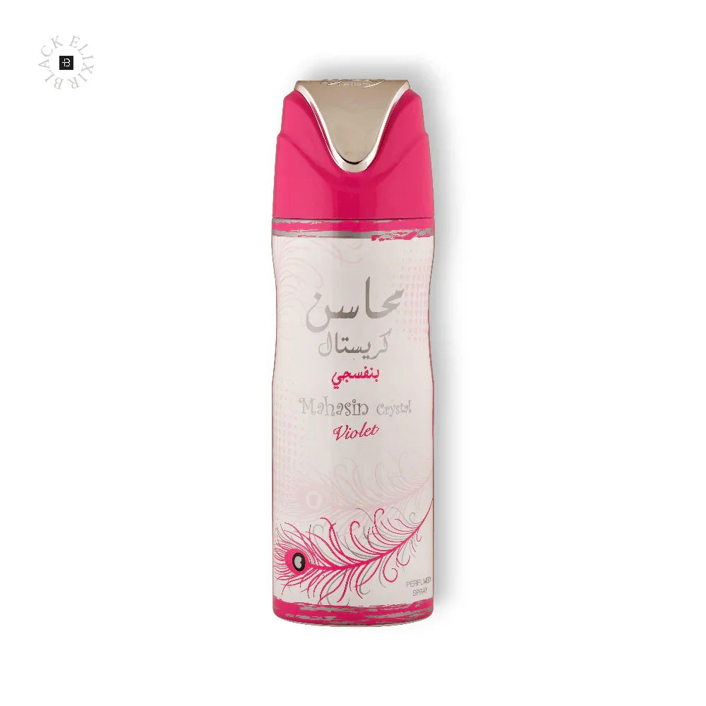 Lattafa Mahasin Crystal Deo Spray - BLACK ELIXIR - Maison de Parfum