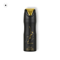 Lattafa Maahir Deo Spray - BLACK ELIXIR - Maison de Parfum