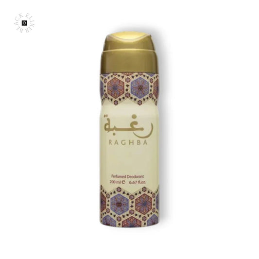 Lattafa Raghba Deo Spray - BLACK ELIXIR - Maison de Parfum