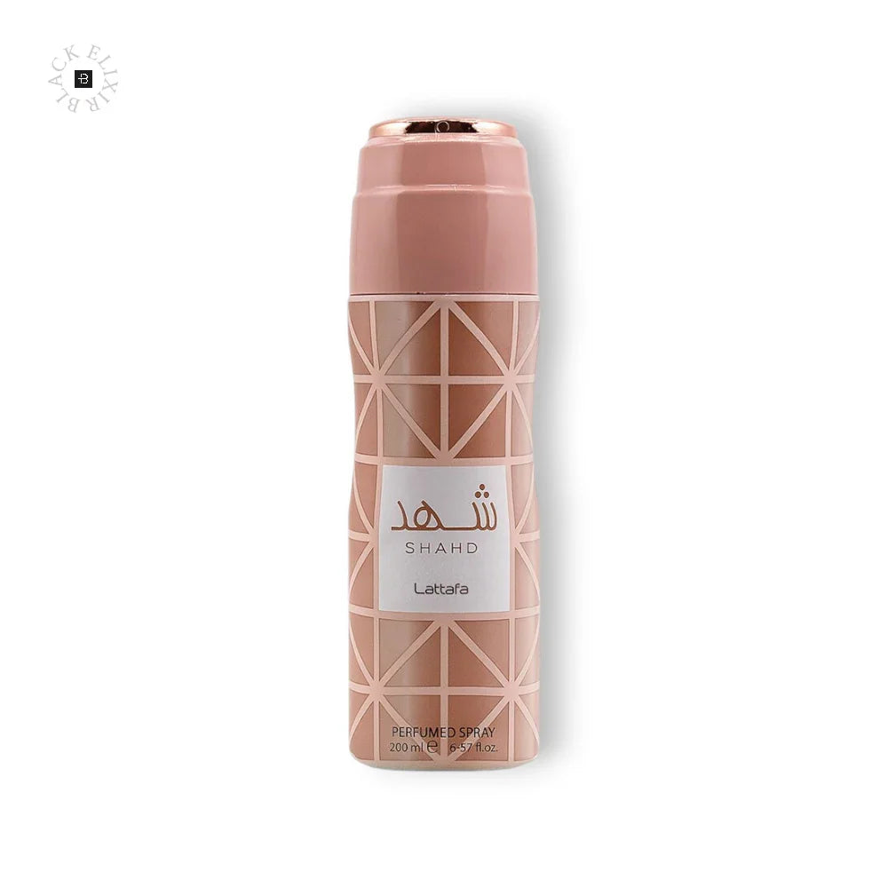 Lattafa Shahd Deo Spray - BLACK ELIXIR - Maison de Parfum