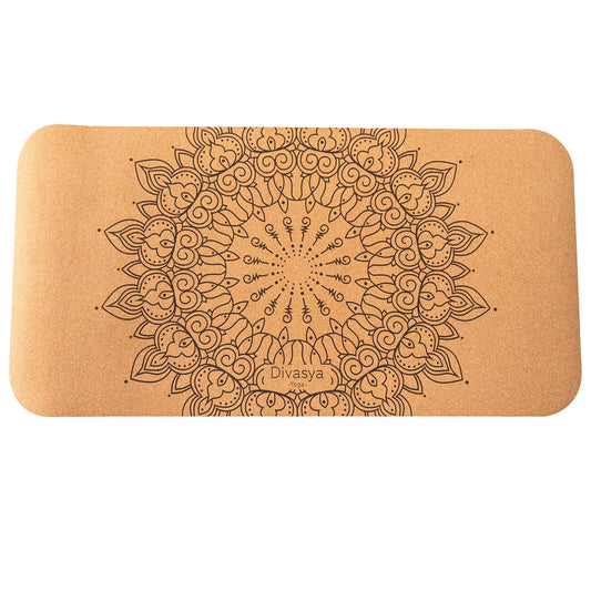 Yoga Pad aus Naturkautschuk & Kork (64x33cm)